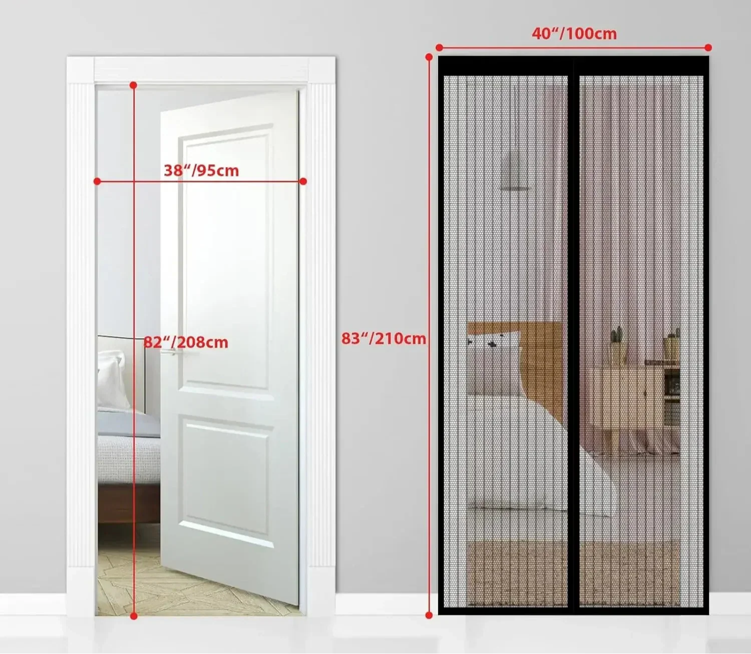 Easy Fit Magnetic Screen Door - Halri