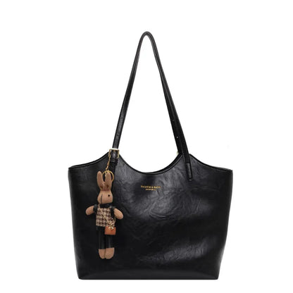 Chic Ladies Tote Bag with Charm