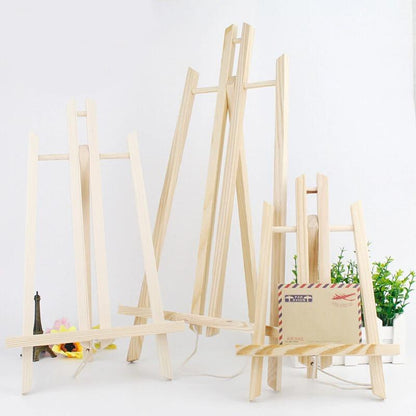 Compact Wooden Art Easel for Canvas Painting