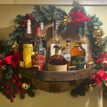 Rustic Wood Wine Bottle Rack Holder