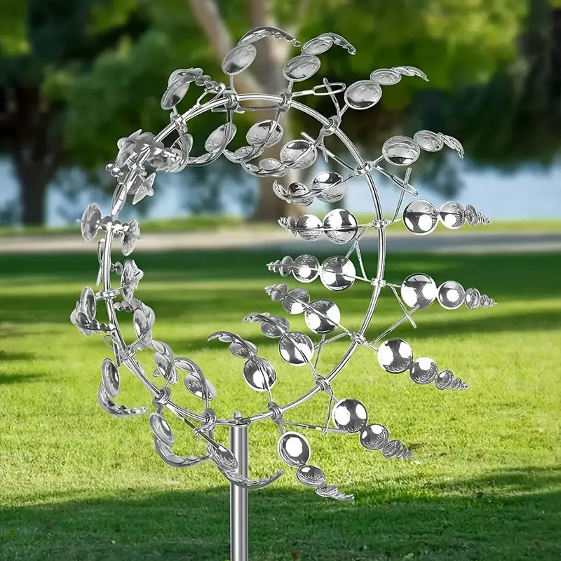Outdoor Decorative Metal Wind Spinner Sculpture - Halri
