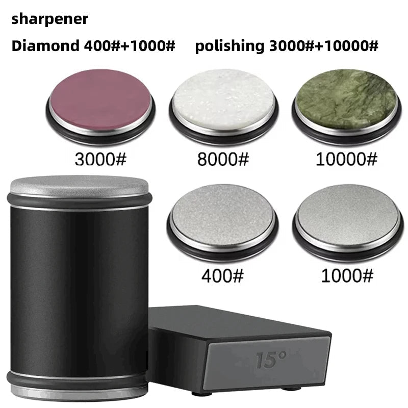 Easy 2-in-1 Sharpening Tool with Magnetic Knife Storage