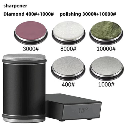 Easy 2-in-1 Sharpening Tool with Magnetic Knife Storage