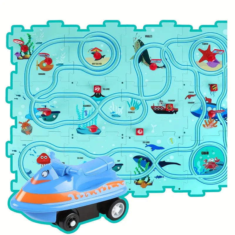 Fun Kids Wooden Racing Track