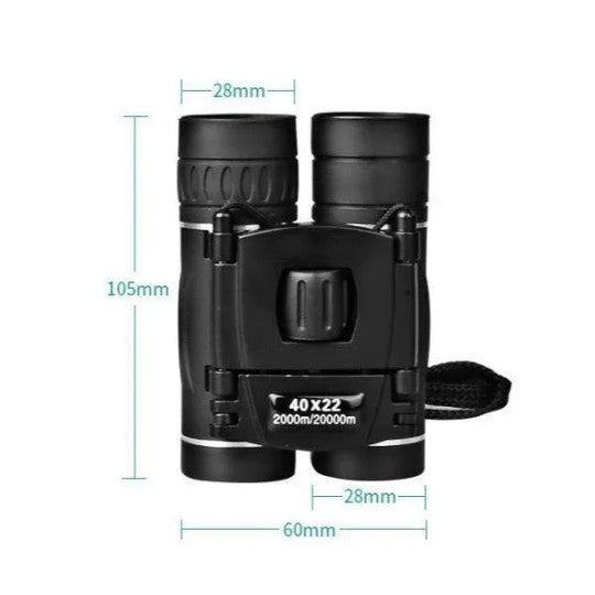 Portable HD 40x22 Binoculars - Waterproof Outdoor Scope