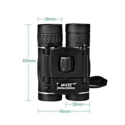 Portable HD 40x22 Binoculars - Waterproof Outdoor Scope