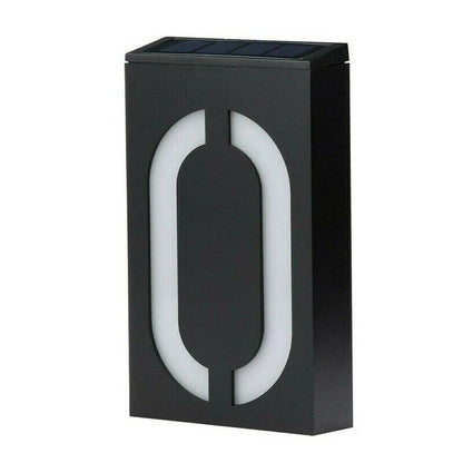 Solar Powered House Number Sign - Eco Modern Display - Halri
