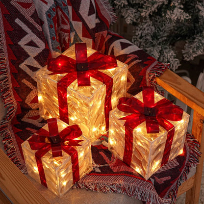 Bright Christmas Gift Boxes Set of 3 - Halri