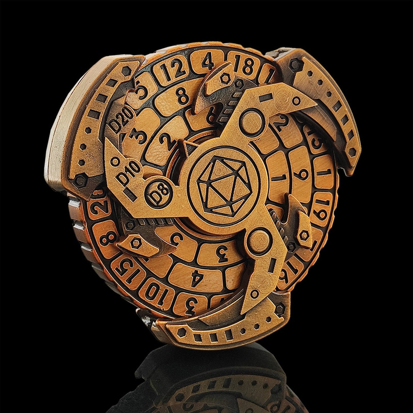 Premium 7-in-1 Metal Fidget Dice Spinner - Halri