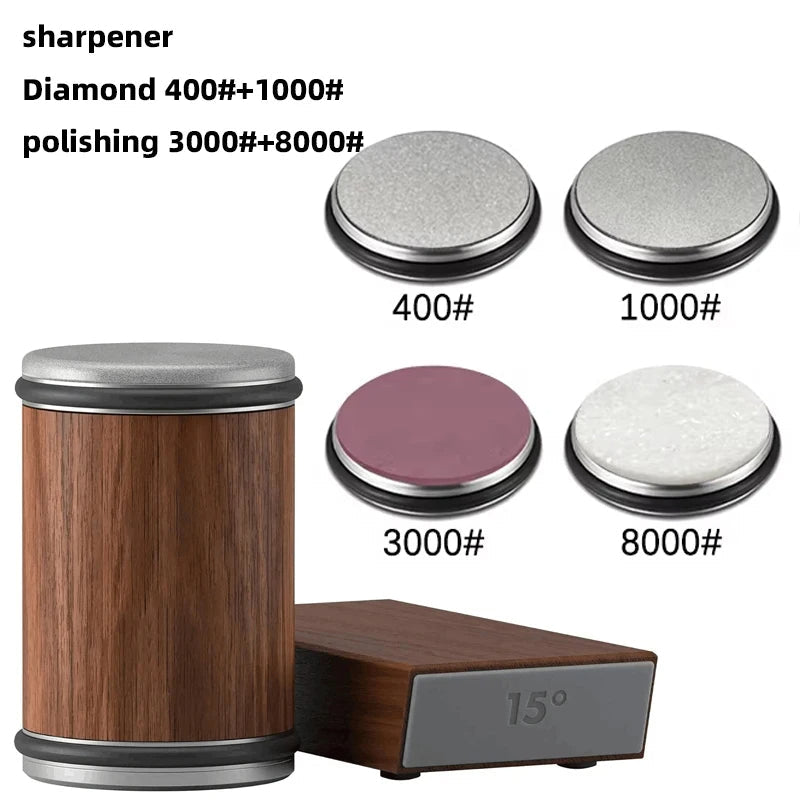 Easy 2-in-1 Sharpening Tool with Magnetic Knife Storage