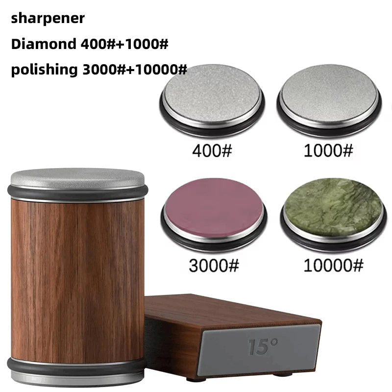 Easy 2-in-1 Sharpening Tool with Magnetic Knife Storage