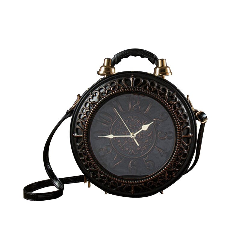 Unique Retro Style Crossbody Clock Bag