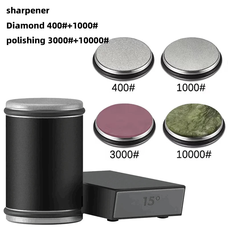 Easy 2-in-1 Sharpening Tool with Magnetic Knife Storage