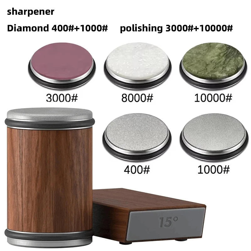 Easy 2-in-1 Sharpening Tool with Magnetic Knife Storage