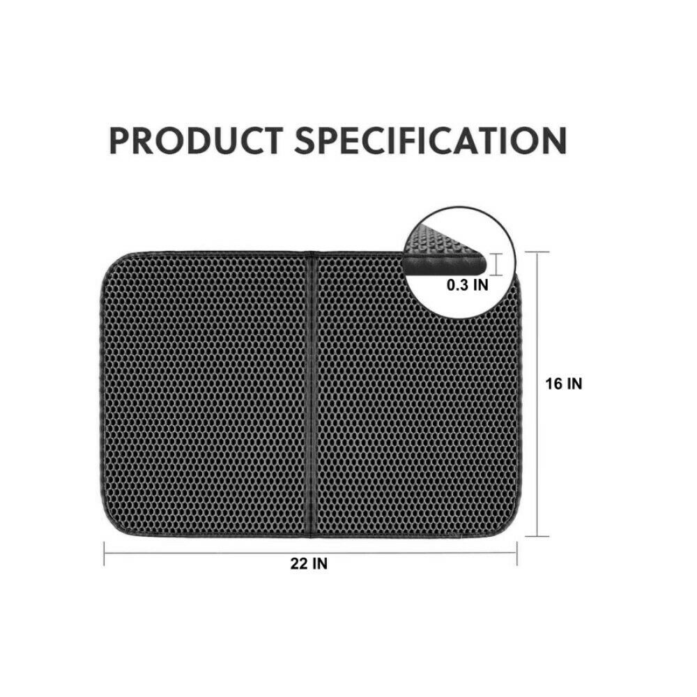 Easy Clean Rubber Anti-Slip Cat Litter Mat