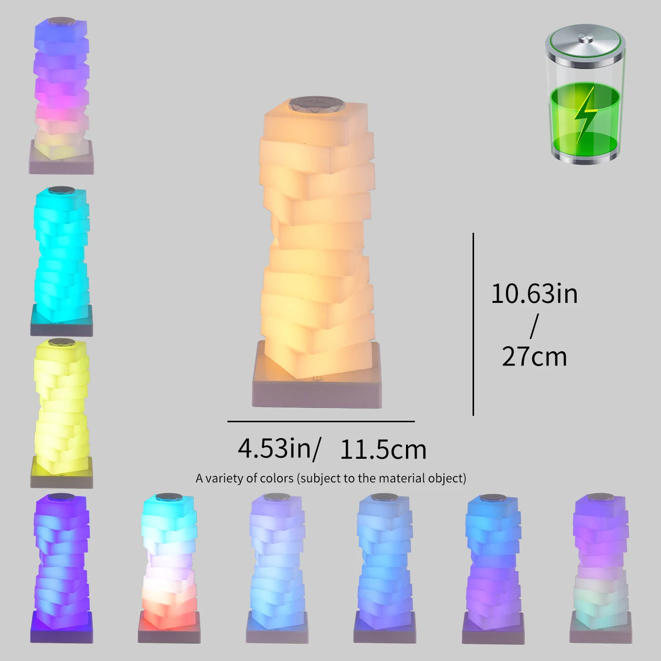 Colorful Touch Table Lamp with LED Light