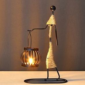 Classic Vintage Metal Candle Stand