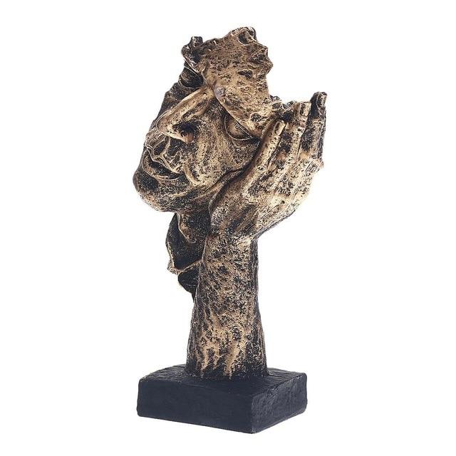 Modern Abstract Gold Art Sculpture