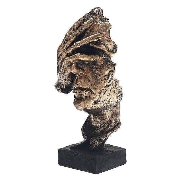 Modern Abstract Gold Art Sculpture