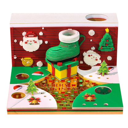 Fun 3D Holiday Desk Calendar - Halri
