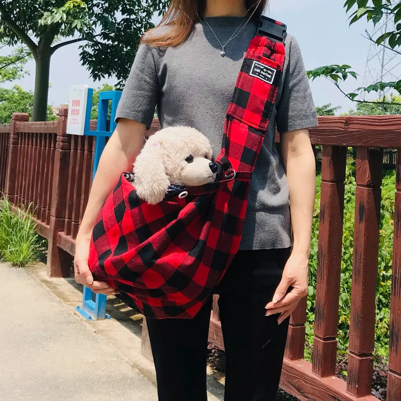 Comfortable Pet Sling Backpack with Secure Lock