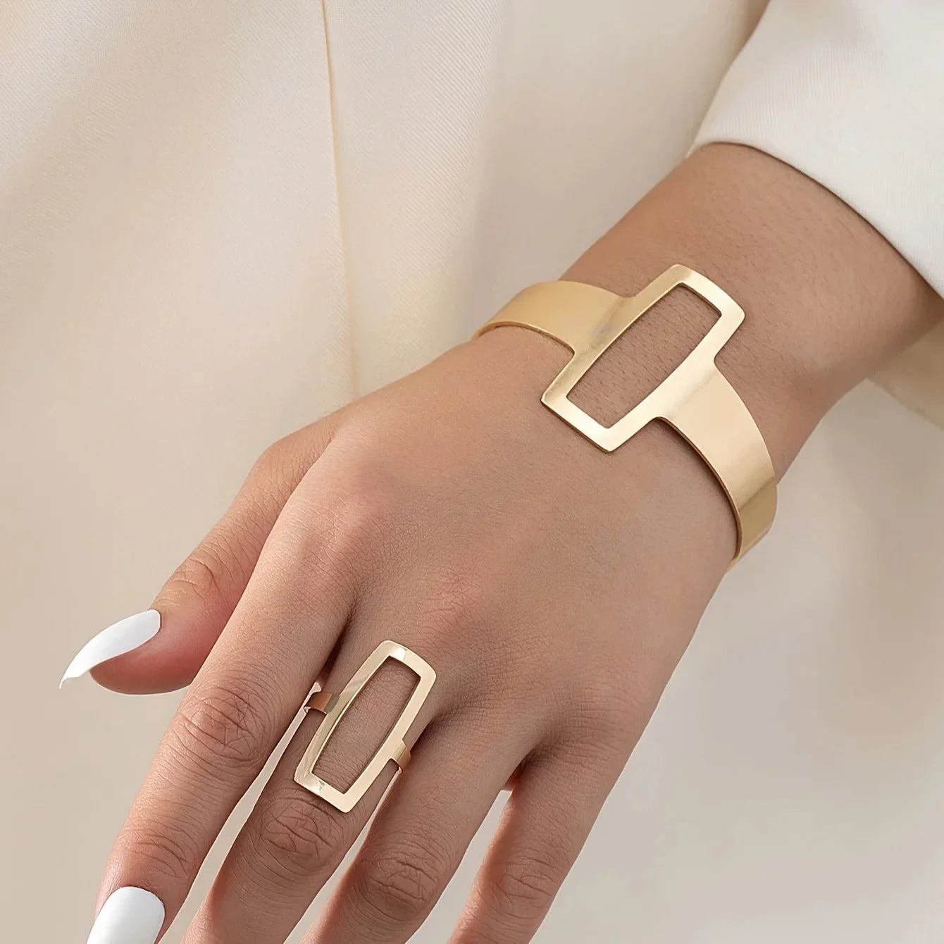 Flexible Geo Rectangle Jewelry Set - Halri