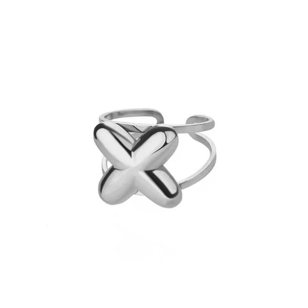 Personalized Initial Open Ring Adjustable Band
