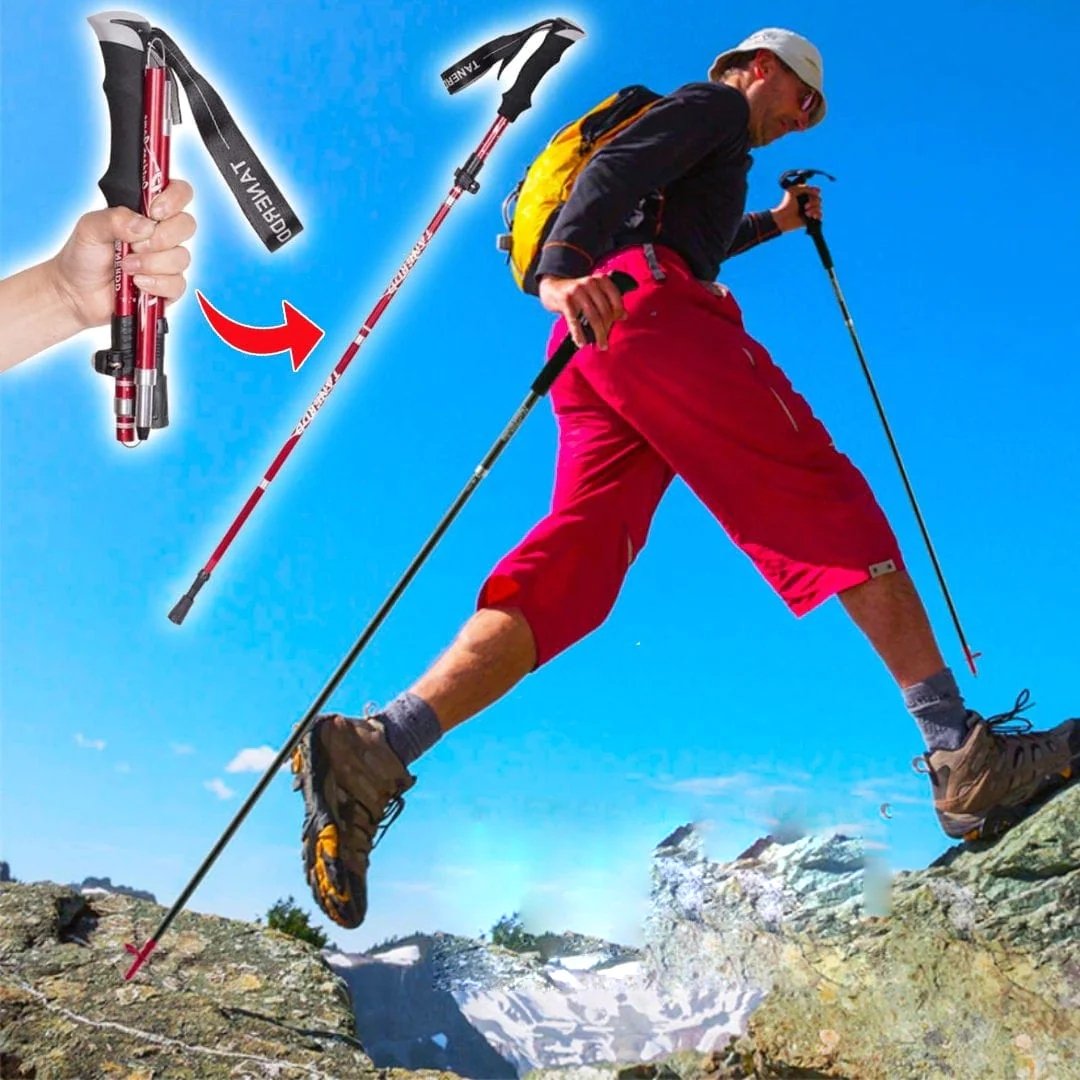 Collapsible Walking Hiking Sticks Ultralight Trail Support - Halri