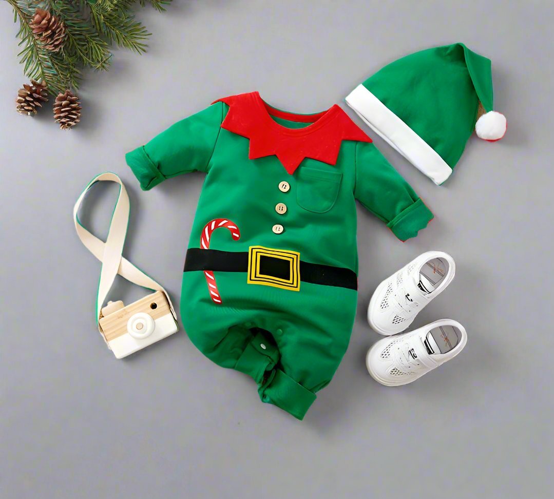Cute Baby Christmas RomperSuit 0-18 Months - Halri