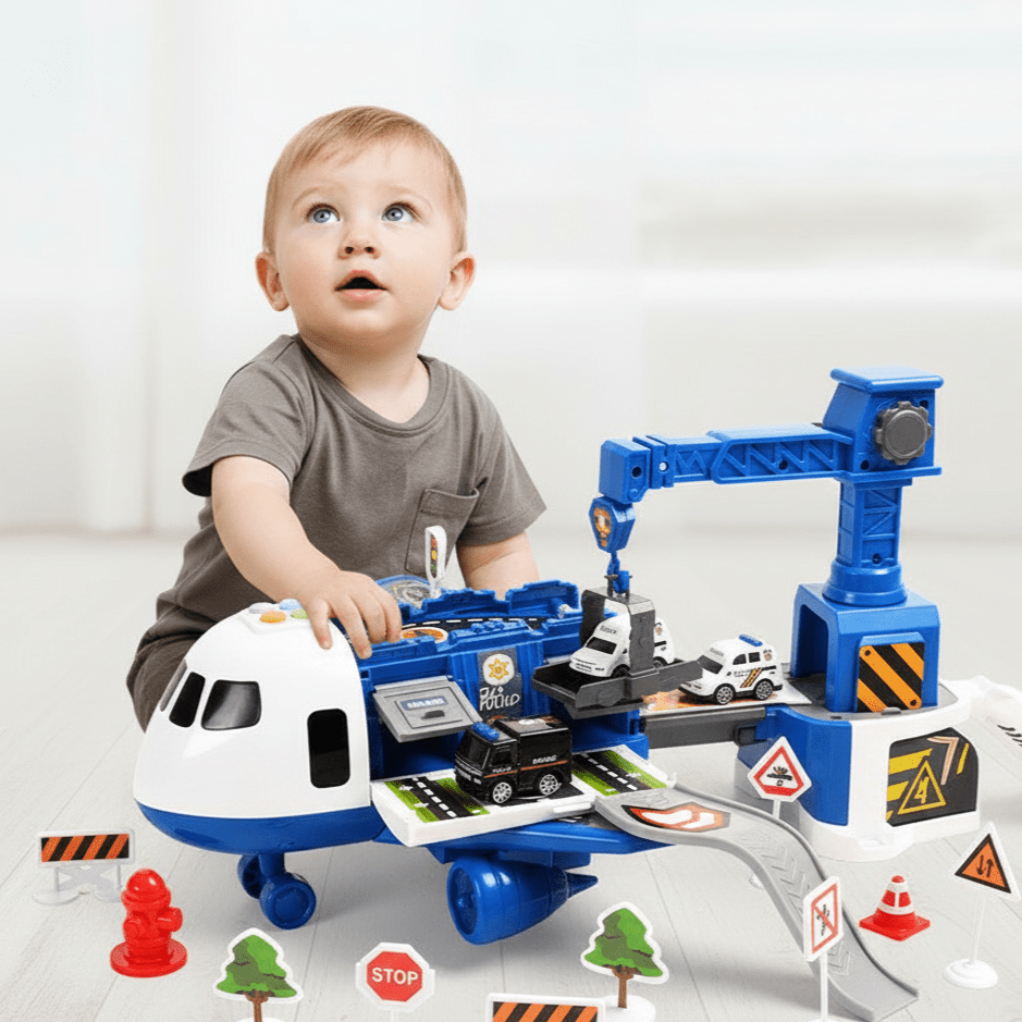 Fun Toy Car and Airplane Play Set