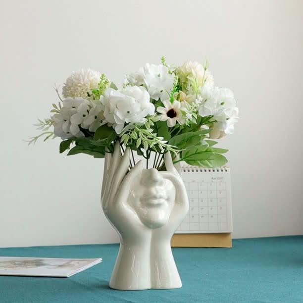 Elegant Floral Glass Vase