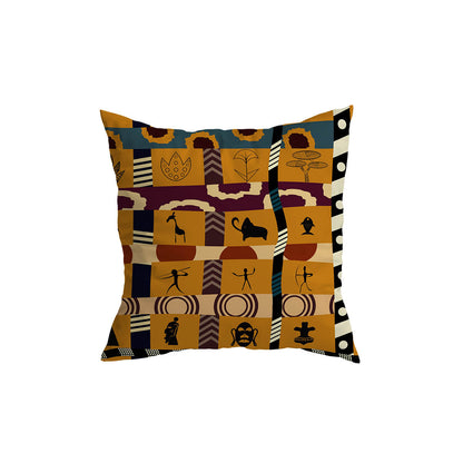 Colorful African Print Throw Pillow - Halri