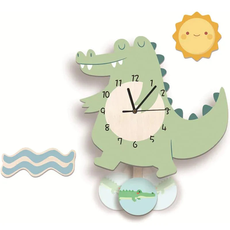 Fun Kids Animal Shaped Wall Clock - Halri