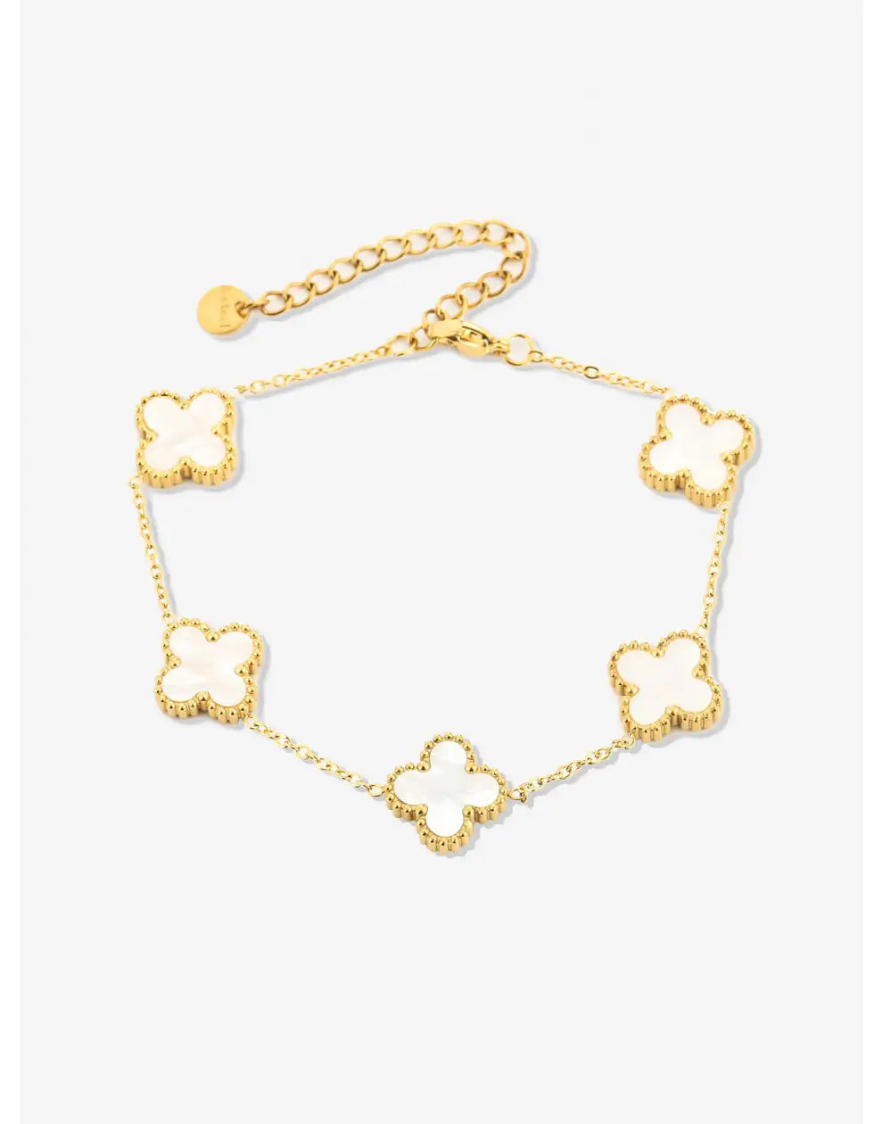 Lucky Four Leaf Clover Charm Bracelet