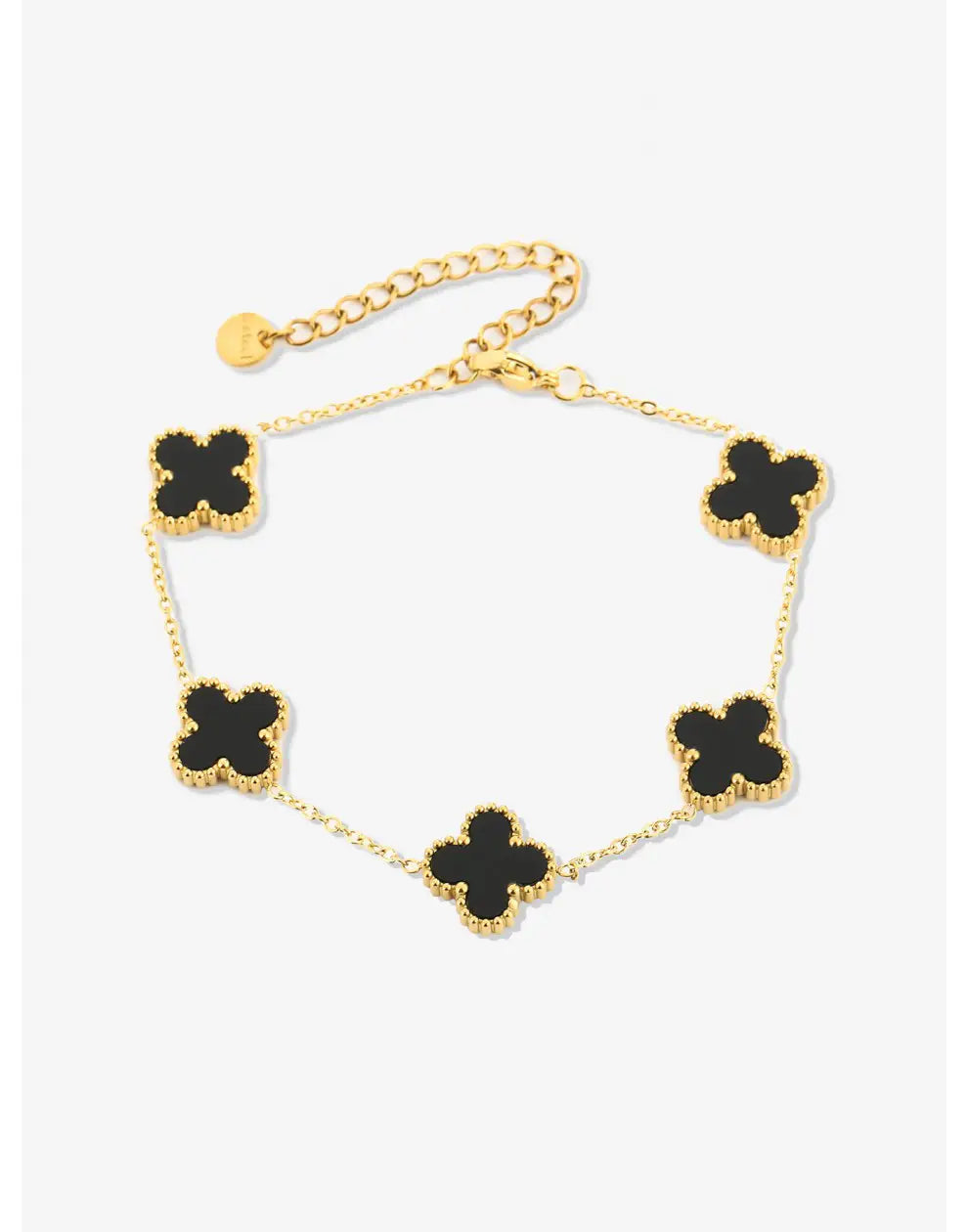 Lucky Four Leaf Clover Charm Bracelet