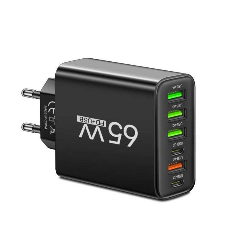 Fast 6-Port USB Charging Station for Home and Travel