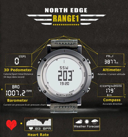 Tough Mens Outdoor Sports Digital Watch