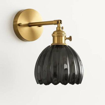 Classic Tulip Shaped Wall Lamp Vintage Accent Light