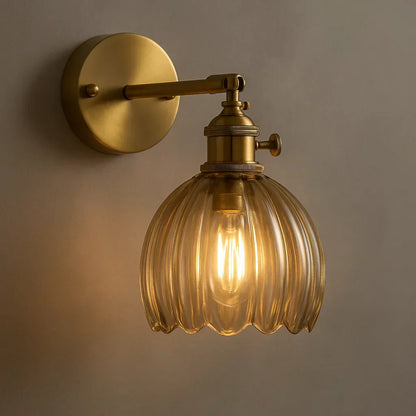 Classic Tulip Shaped Wall Lamp Vintage Accent Light - Halri