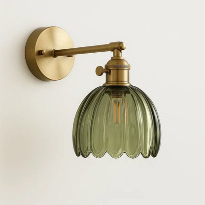 Classic Tulip Shaped Wall Lamp Vintage Accent Light