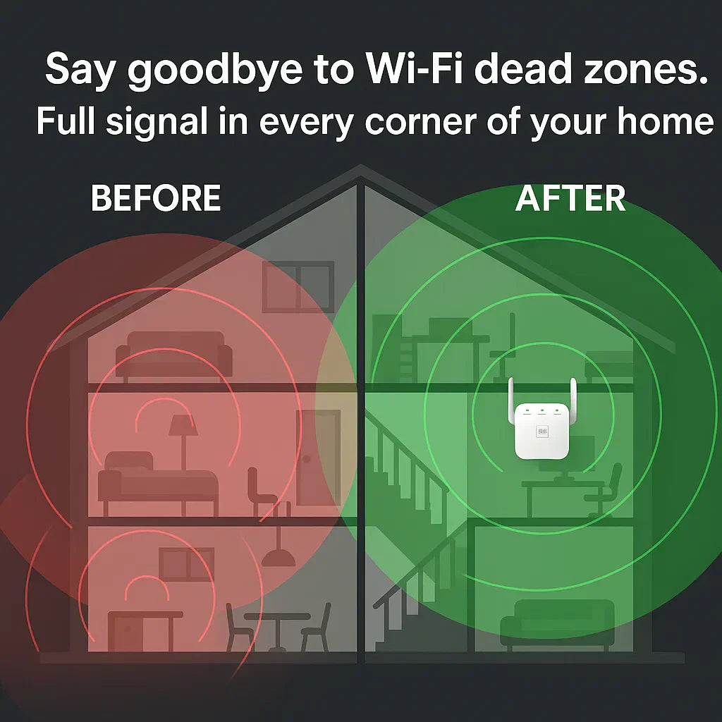 Fast WiFi Range Extender Strong Home Network Booster