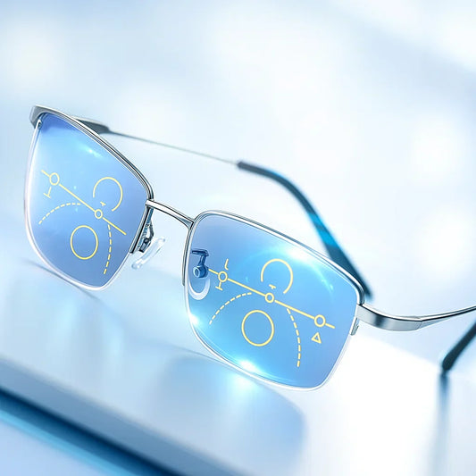 Anti Glare Progressive Eyeglasses with Comfort Fit - Halri