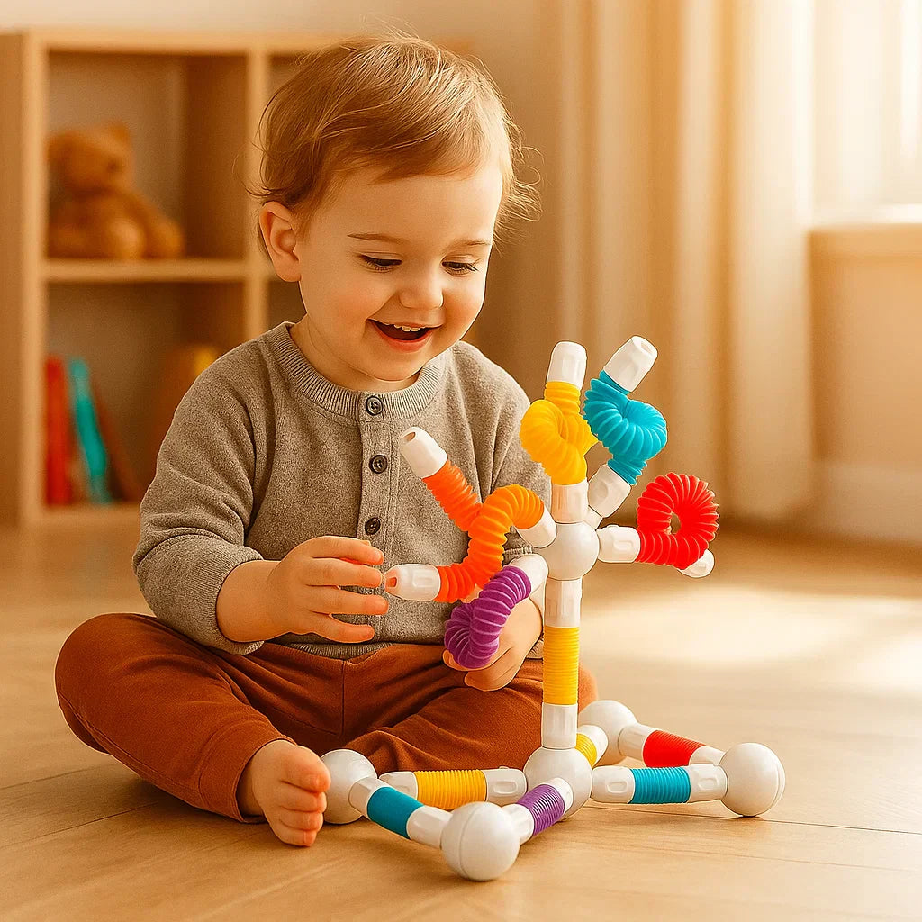 Colorful Kids Magnetic Construction Blocks Set - Halri