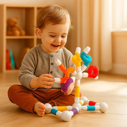 Colorful Kids Magnetic Construction Blocks Set - Halri