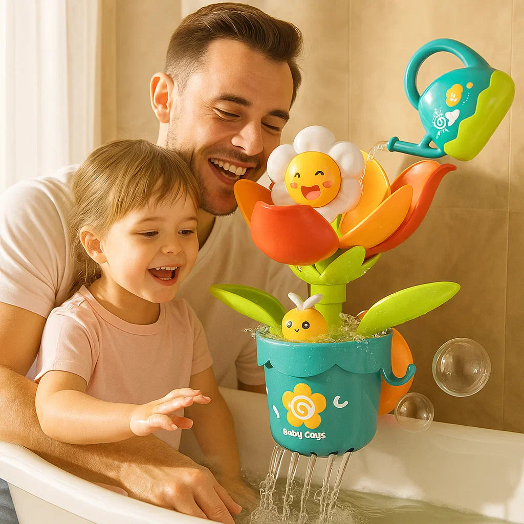 Colorful Floral Kids Bath Play Set - Halri