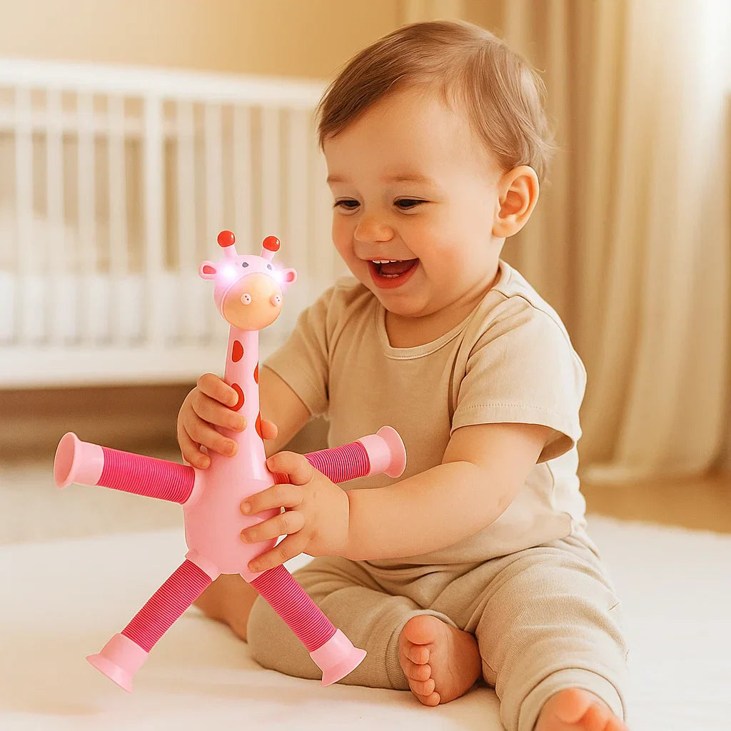 Fun Interactive Suction Giraffe Baby Toy - Halri