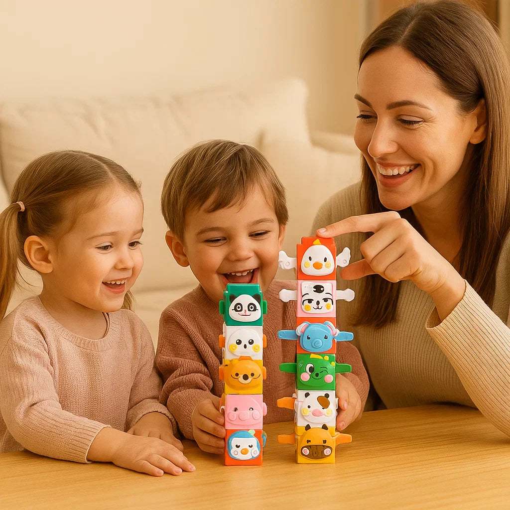 Learning Animal Block Stacking Toy Set - Halri