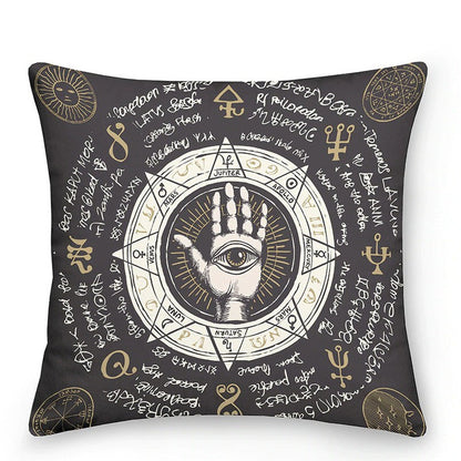 Colorful Astrology Sun Moon Throw Pillows