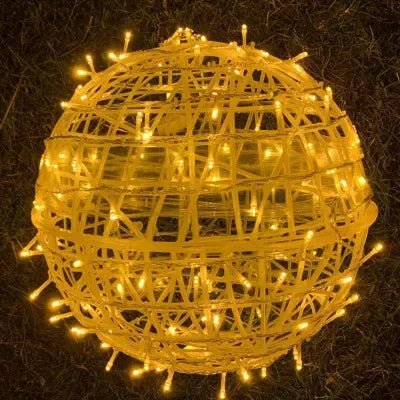 Glowing LED Garden Orb Lamp