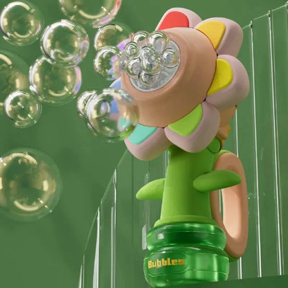 Fun Automatic Flower Bubble Blower Machine
